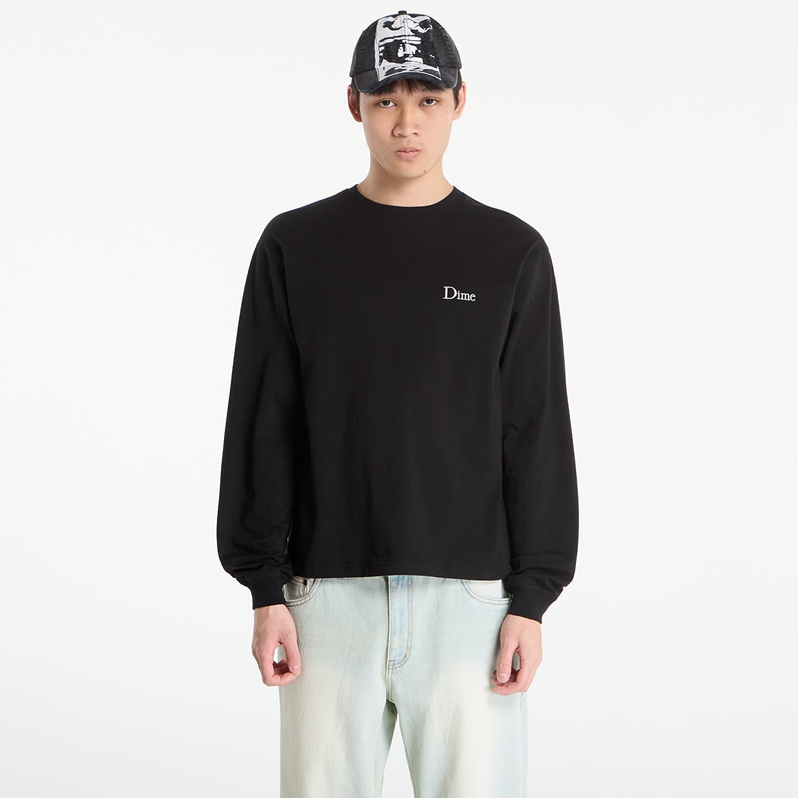 Tričko DIME Classic Small Logo LS T-Shirt UNISEX Black M