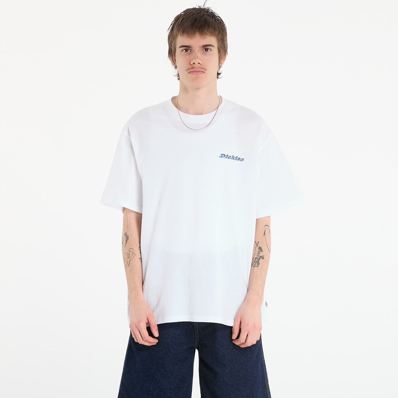 Tričko Dickies Thornville Ss Tee White XL