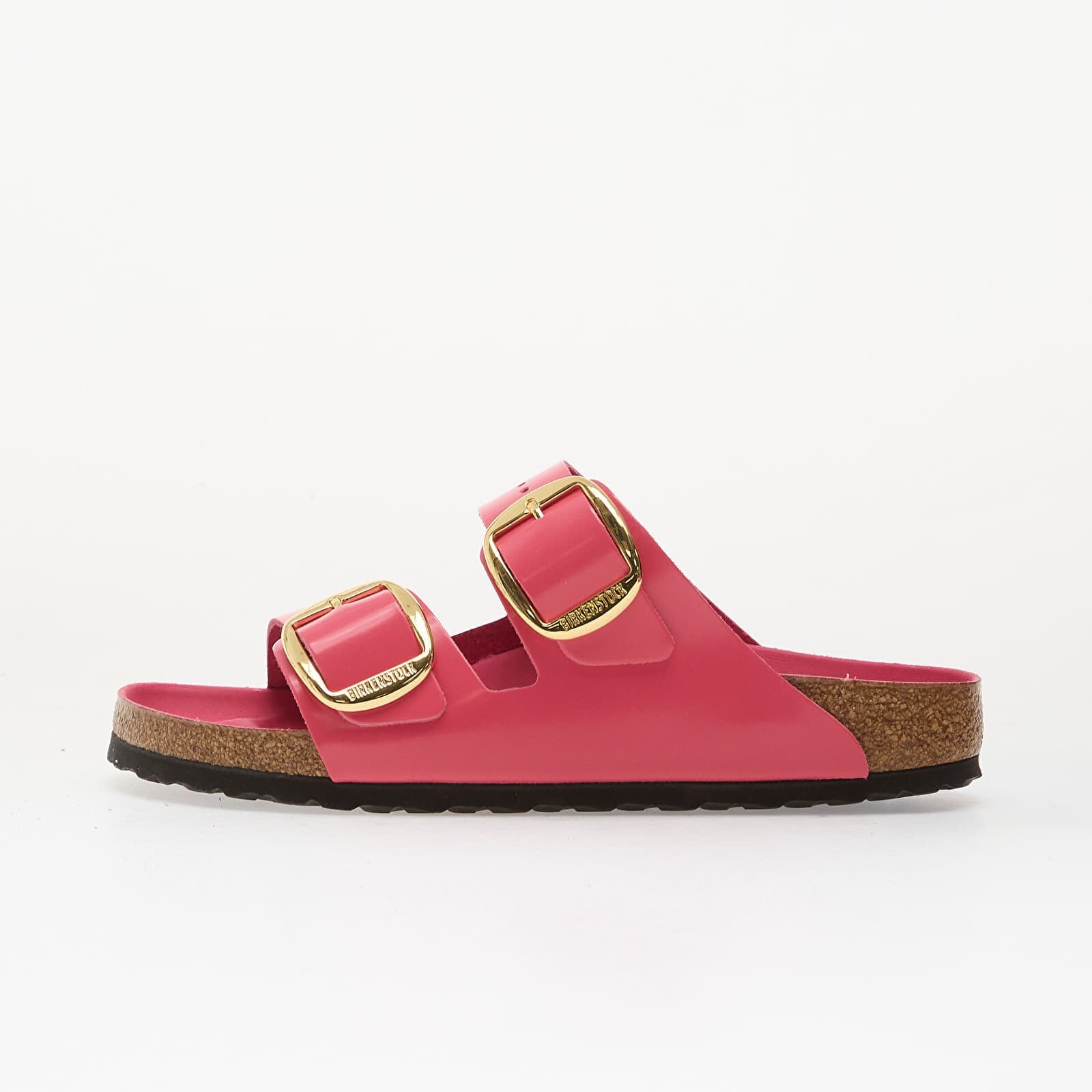 Tenisky Birkenstock Arizona Big Buckle Natural Leather Patent Women High-Shine Fuchsia Tulip EUR 36
