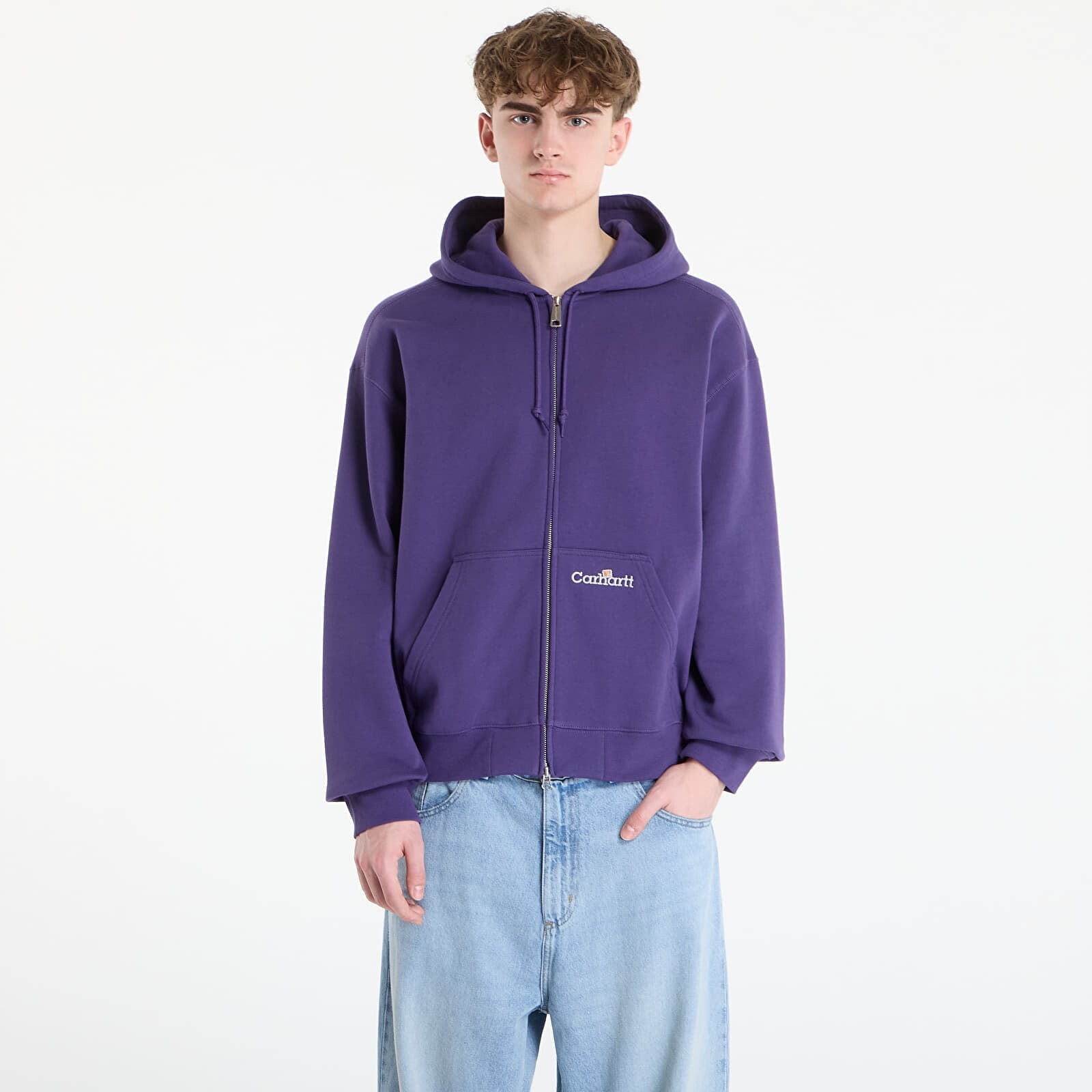 Mikina Carhartt WIP Hooded WIP Label Sweat Jacket UNISEX Calla L