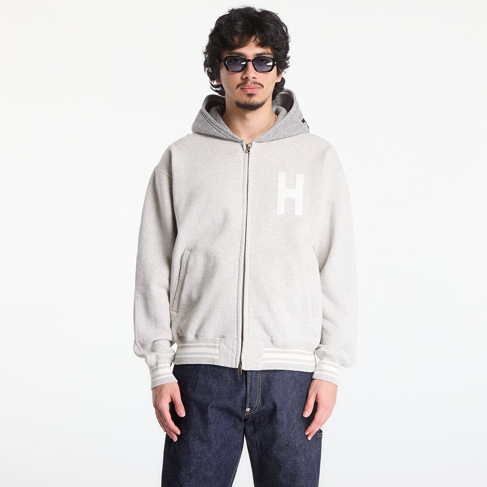 Mikina HUMAN MADE Zip-Up Hoodie Gray L