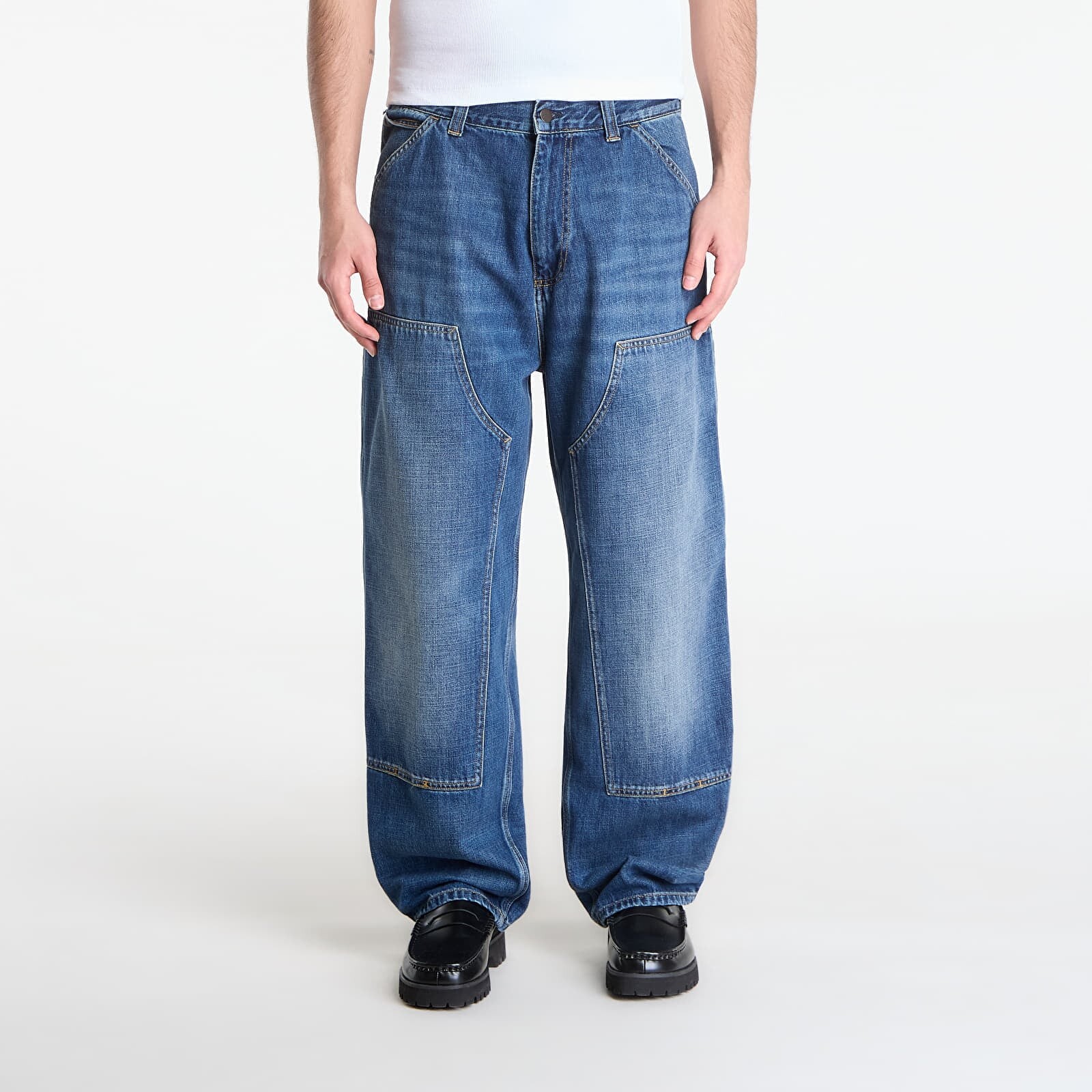 Džínsy Carhartt WIP OG Double Knee Pant Blue M