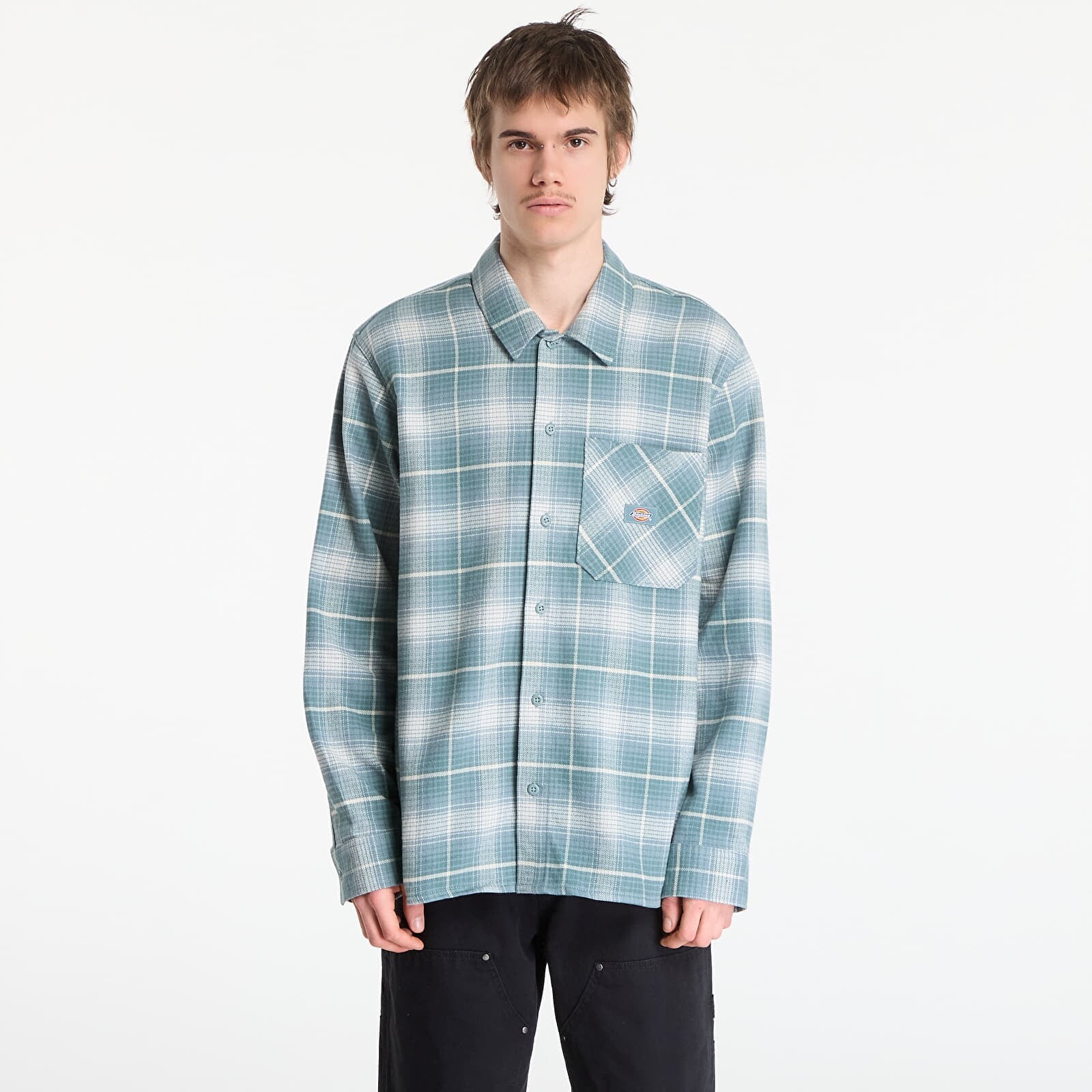 Košeľa Dickies Forest Check Shirt Stormy Sea XL