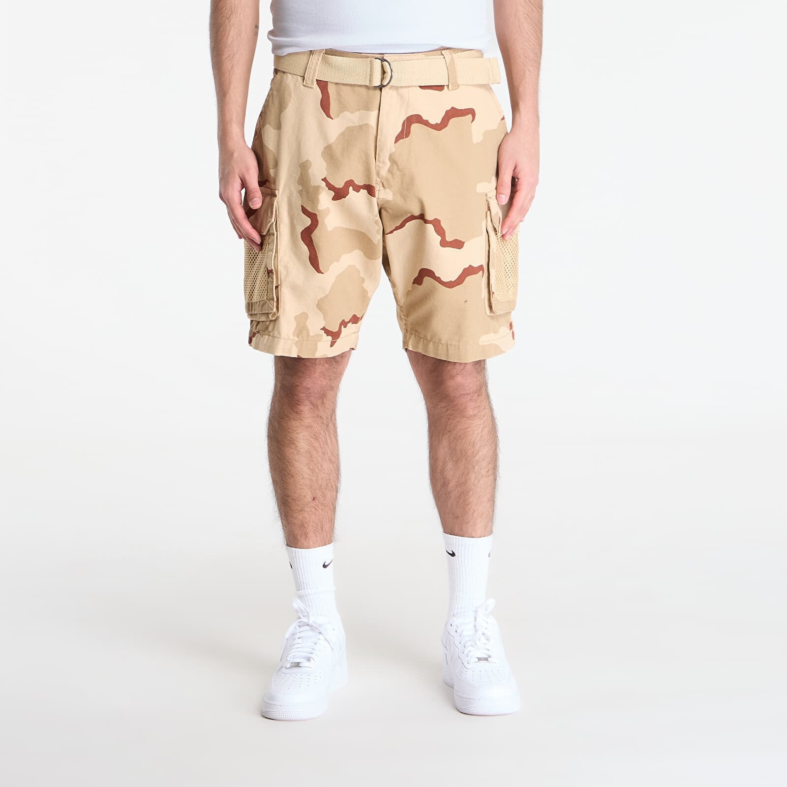 Šortky Alpha Industries Mesh Utility Short Camo Desert Camo 91 L/XL