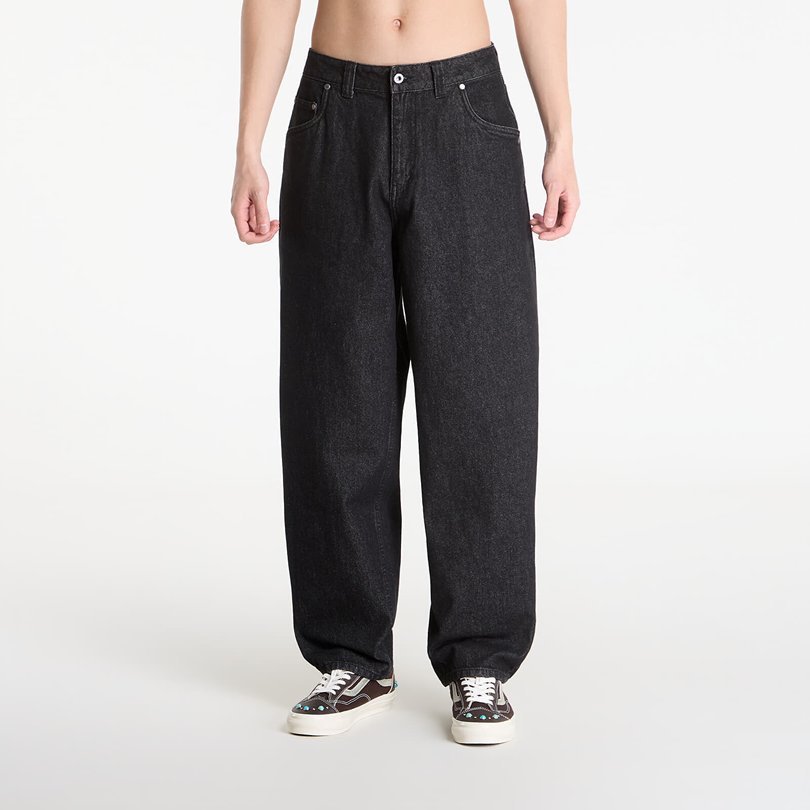 Džínsy DIME Baggy Denim Pants Black Washed 30