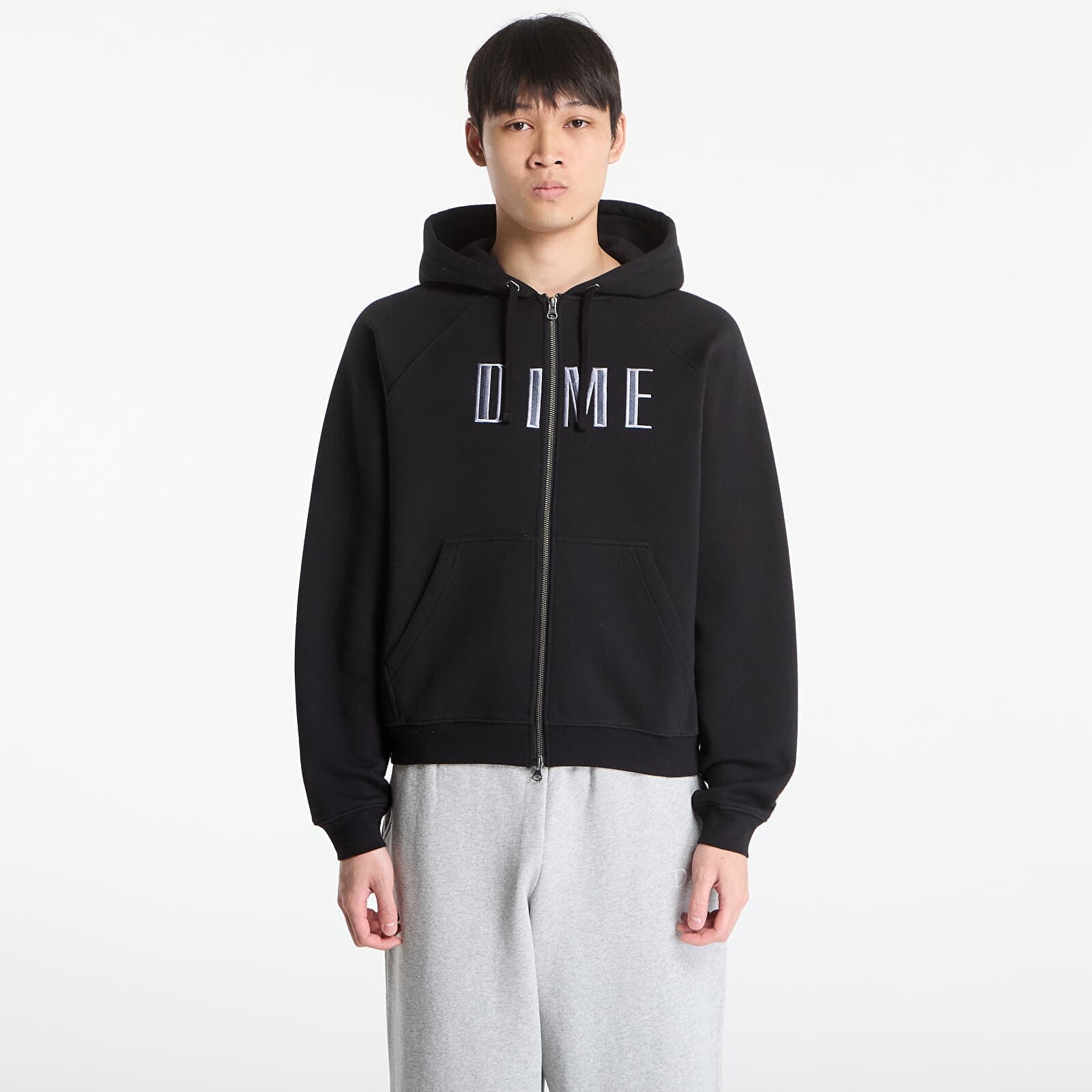 Mikina DIME Blocks Zip Hoodie UNISEX Black S