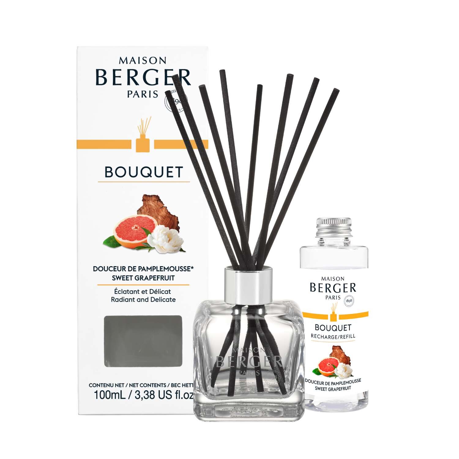 Maison Berger Paris Aróma difuzér Cube + náplň Sladký grapefruit 100 ml 7876