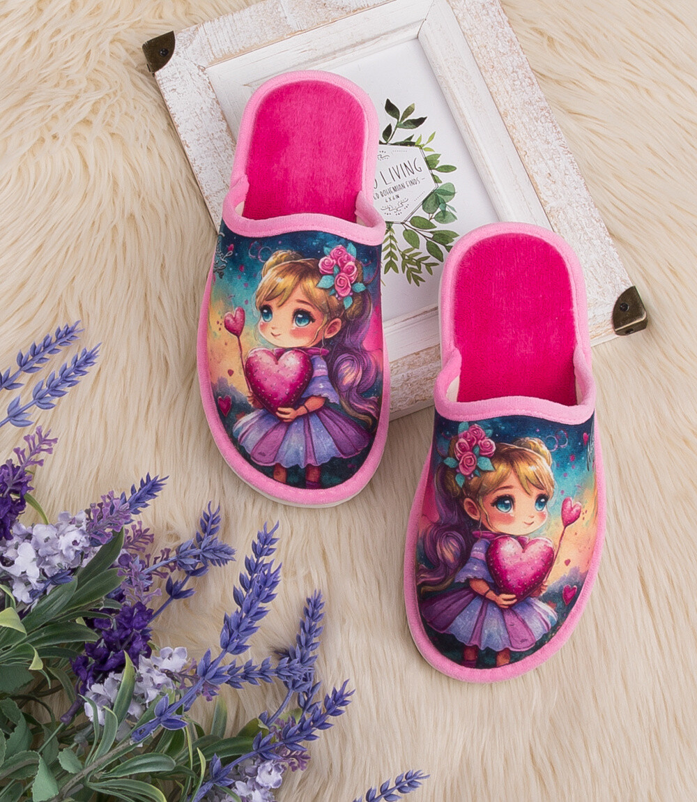 Detské papuče Natural Style NS-160-2 Ružové