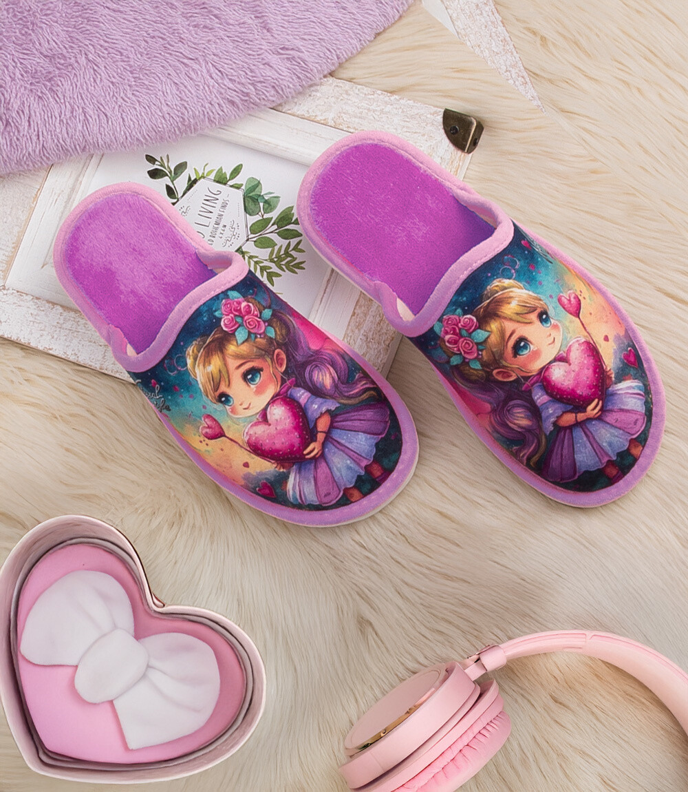 Dámske papuče Natural Style NS-160-1 fialové