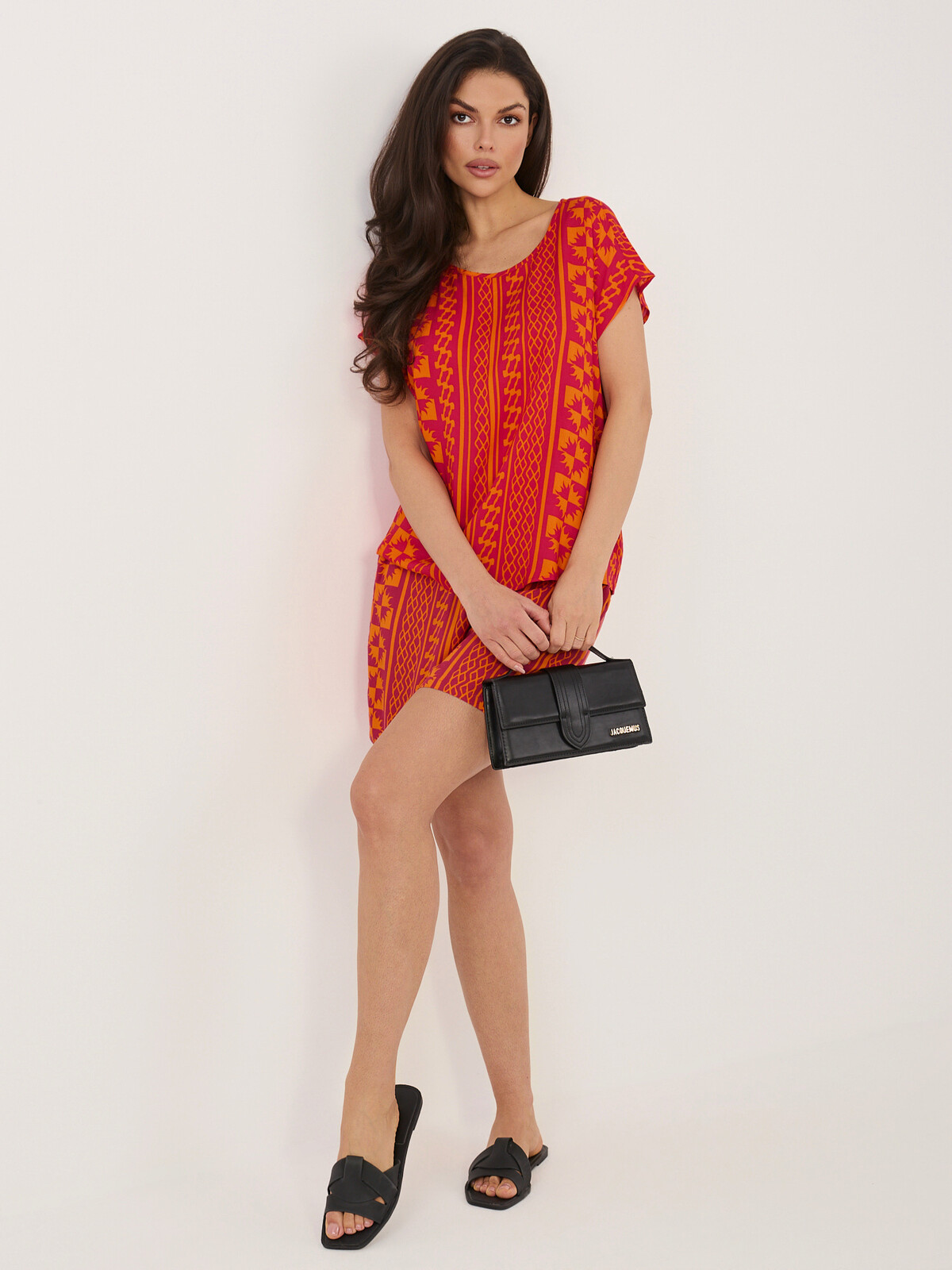 Oranžové letné šortky Sublevel