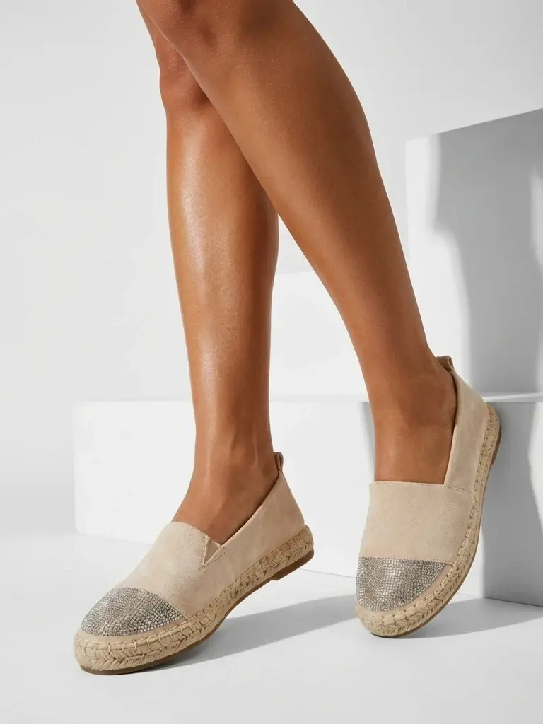 Dámske espadrilky s kamienkami Avira