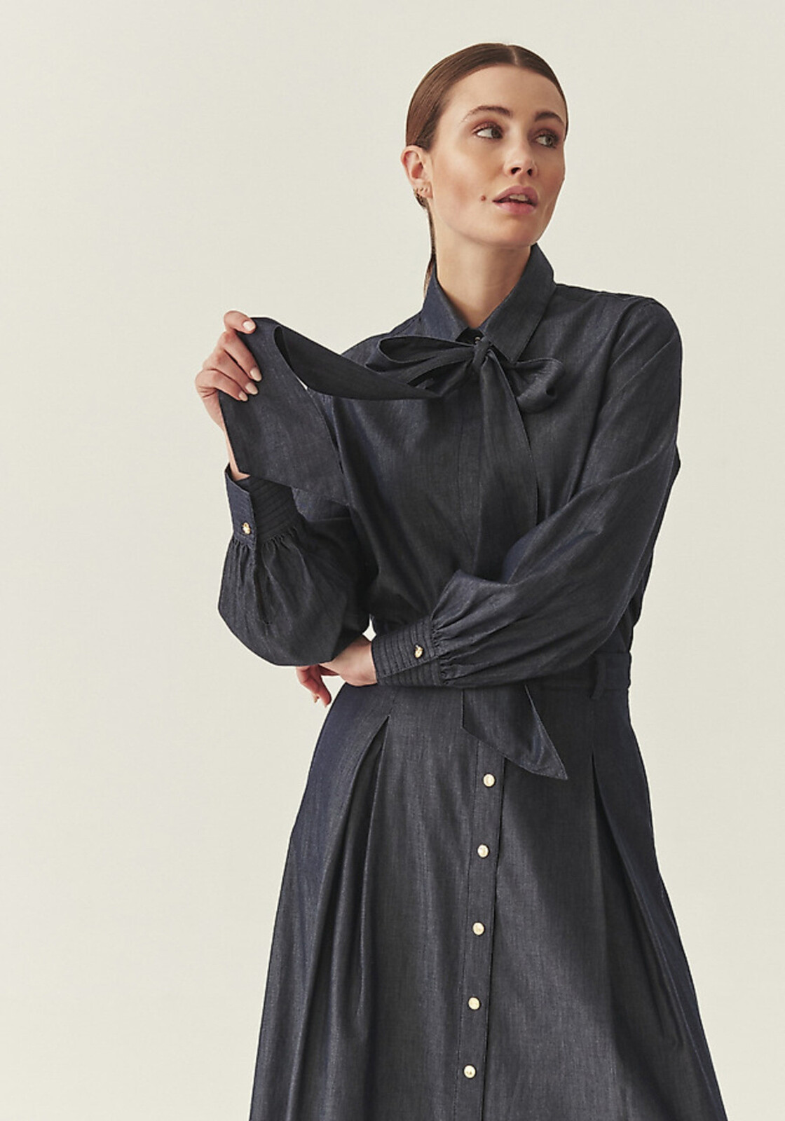 Námornícka bavlnená košeľa s viazankou