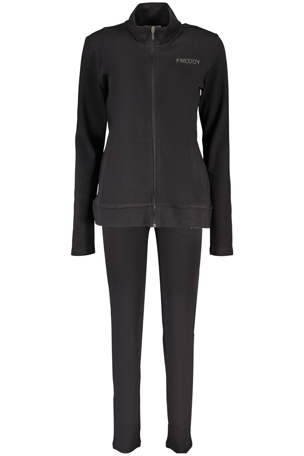 Dámska čierna mikina so zipsom