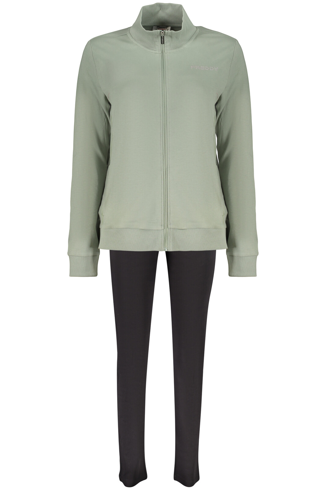 Dámska zelená mikina so zipsom