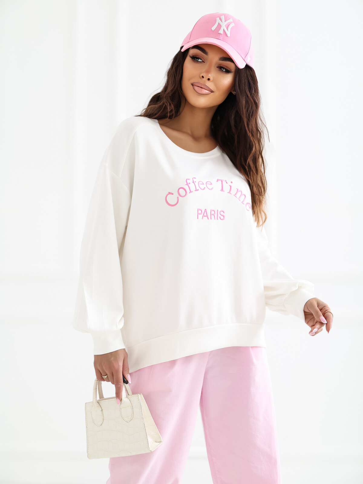 Dámska blúza oversize ecru