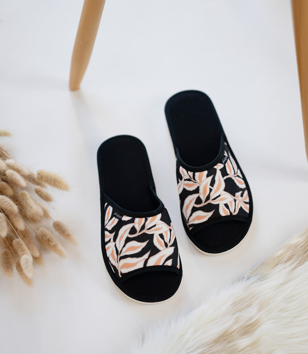 Dámske šľapky NS-018b čierne