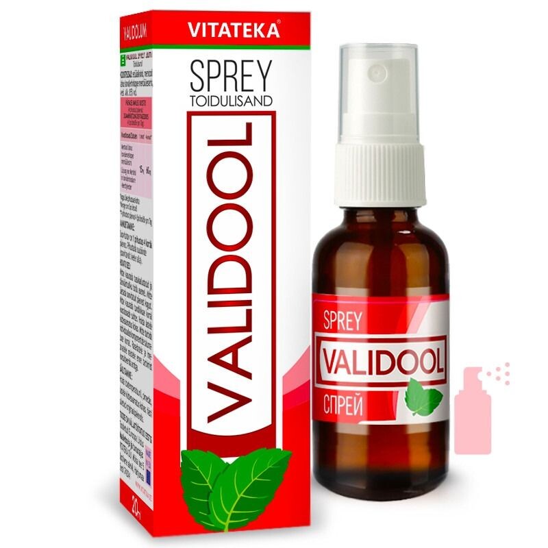 Validol sprej – výživový doplnok – 20 ml – Vitateka