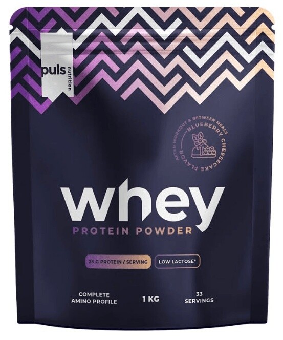 Puls nutrition whey protein 1000 g - borůvkový cheesecake