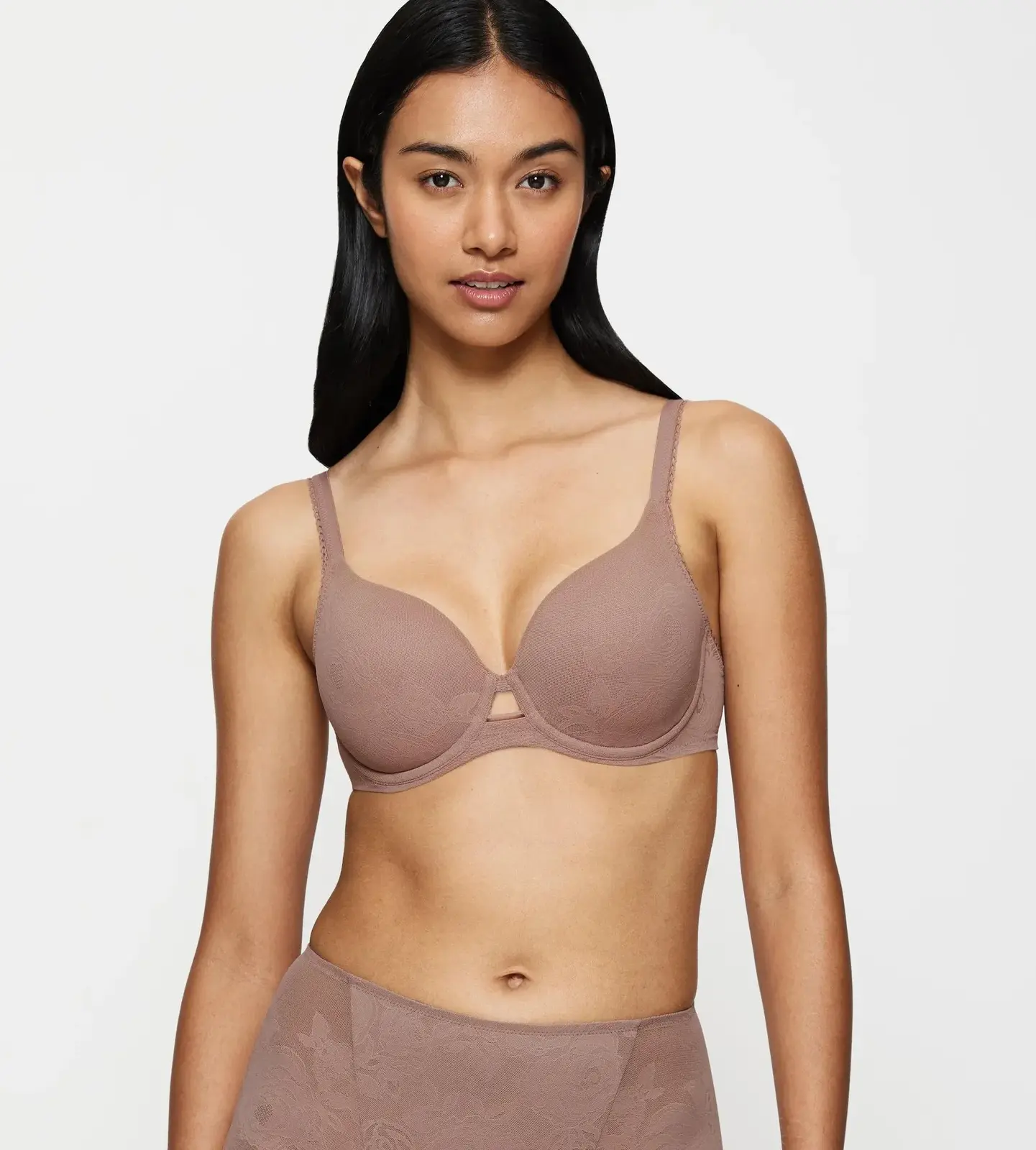 Dámska podprsenka Wild Rose Sensation WP - BROWN - svetlohnedá 00ZE - TRIUMPH CHOCOLATE MOUSSE 90F