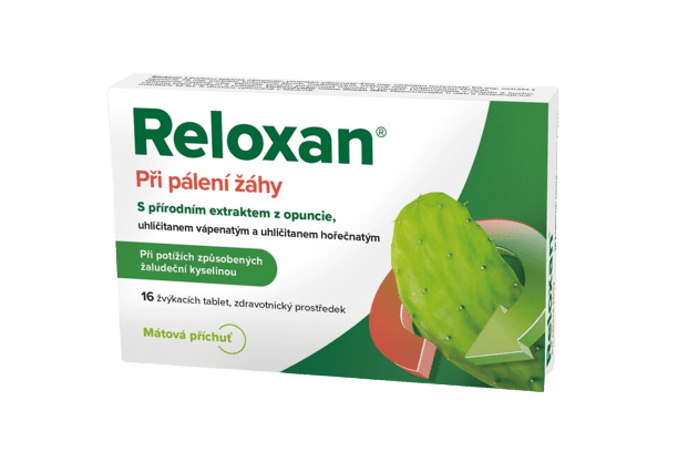 RELOXAN Mint žuvacie tablety s príchuťou mäty 16 ks