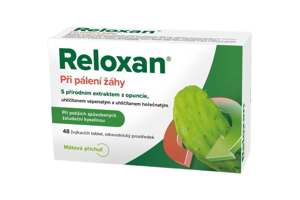 RELOXAN Mint žuvacie tablety s príchuťou mäty 48 ks