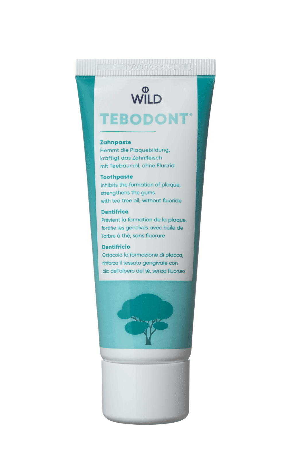 TEBODONT Zubná pasta bez fluoridov 75 ml