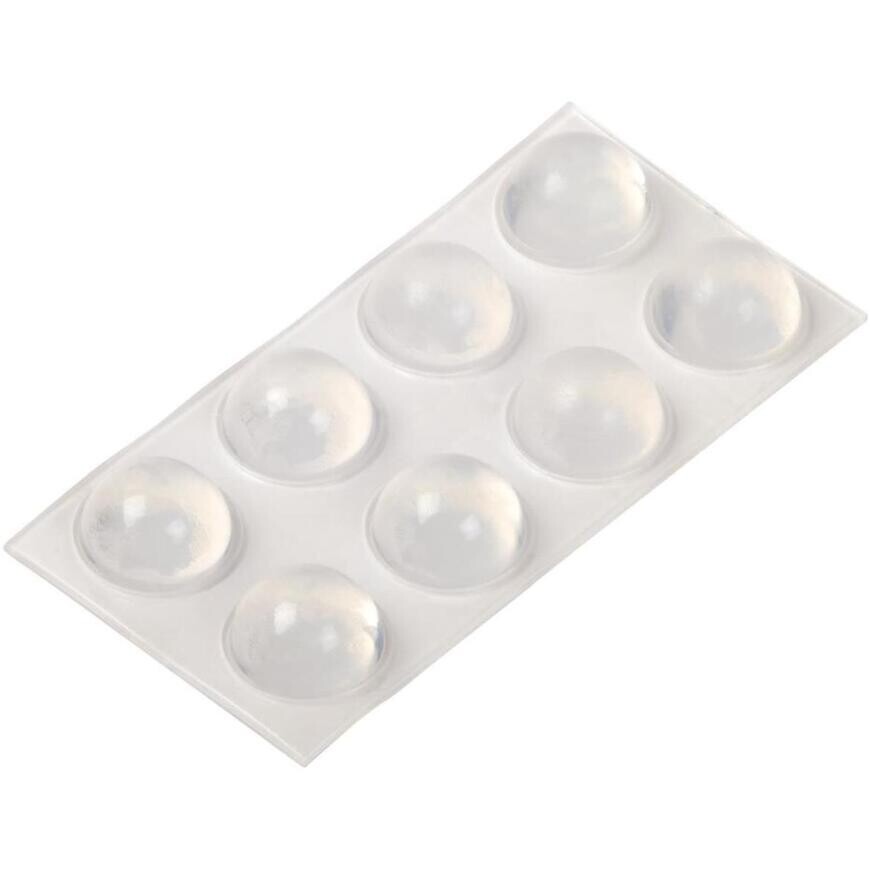 Priehľadné tlmiace dorazy, výška 7,8 mm priemer 16 mm 8 ks