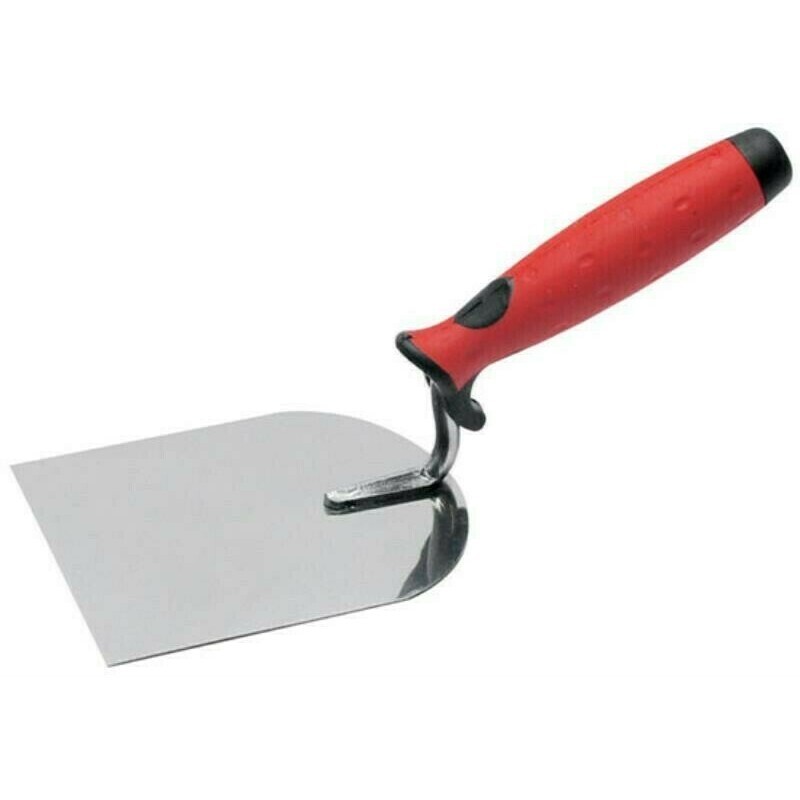 Vymazávacia nerezová lyžica 80 mm s gumovou rúčkou