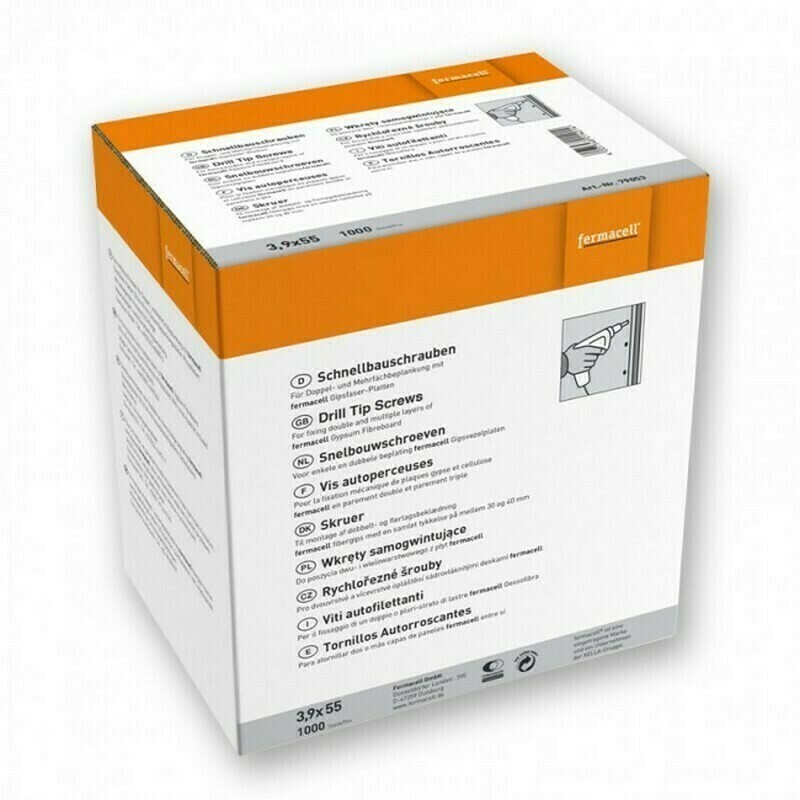 Skrutky rýchlorezné Fermacell 3,9×55 mm 1000 ks/bal.