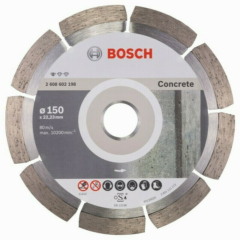 Diamantový rezací kotúč na betón Bosch DIA Standard for Concrete, priemer 150 mm (1ks/obj)