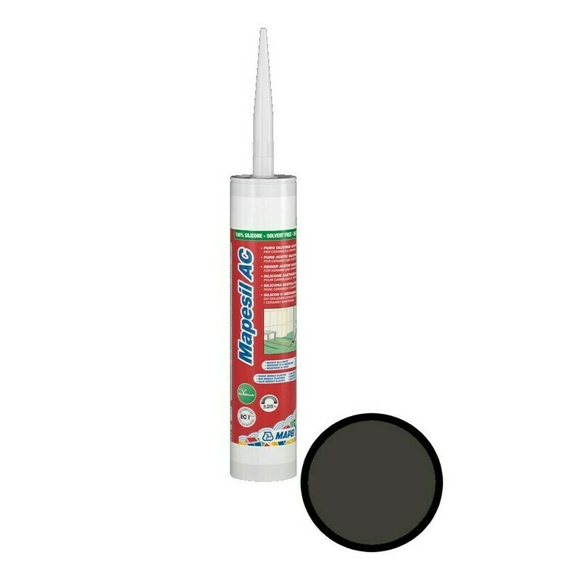 Tmel sanitárny Mapei Mapesil AC 310 ml čierna