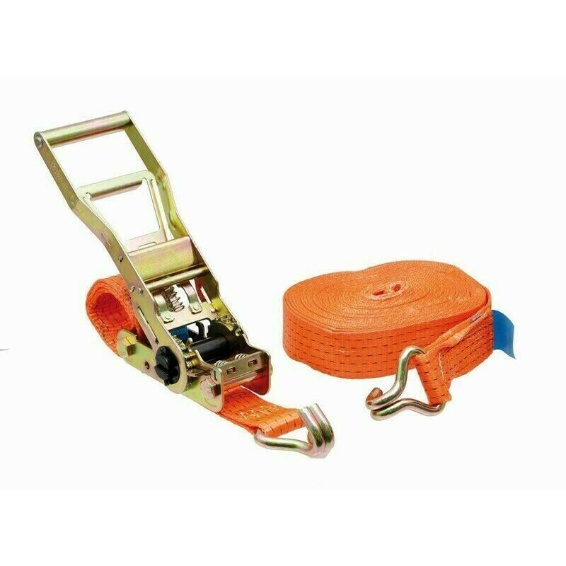 Upínací račňový pás s hákmi 10 m, 5 000 kg