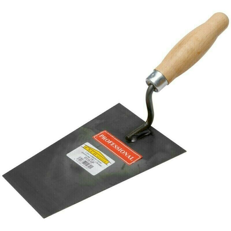 Čierna murárska lyžica 180x130 mm