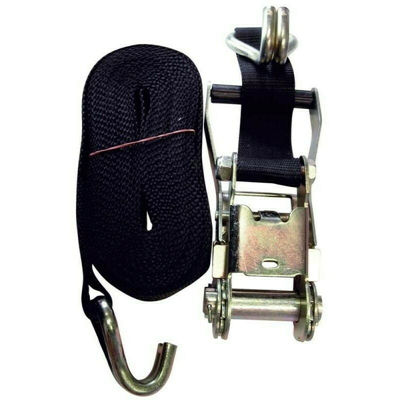 Upínací račňový pás s hákmi 8 m, 3 000kg