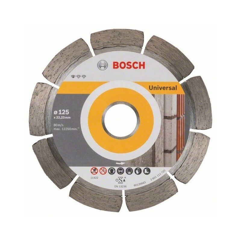 Univerzálny diamantový rezací kotúč Bosch DIA Standard for Universal, priemer 115 mm