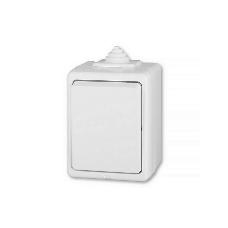 Spínač jednopólový radenie 1, Praktik biela