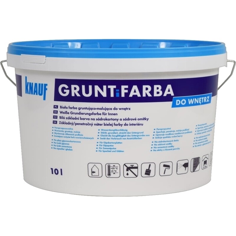 Penetrácia so základnou farbou Knauf GRUNTiFARBA 10 l