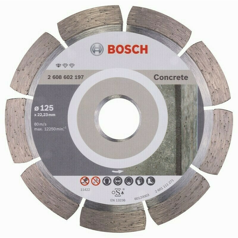 Diamantový rezací kotúč na betón Bosch DIA Standard for Concrete, priemer 125 mm (1ks/obj)