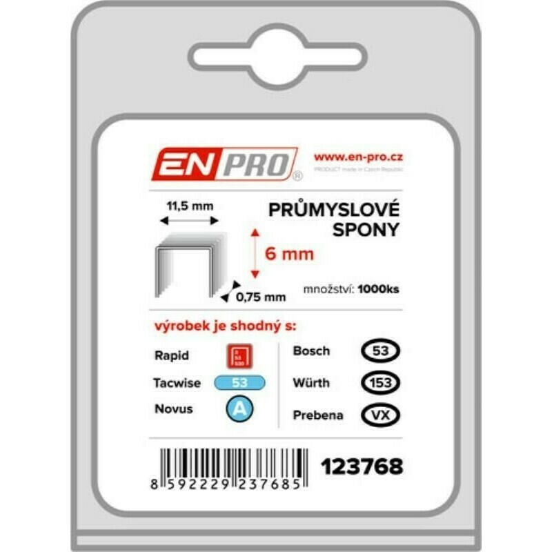 Spony PROFI 530/6 mm ENPRO 1000 ks/bal.