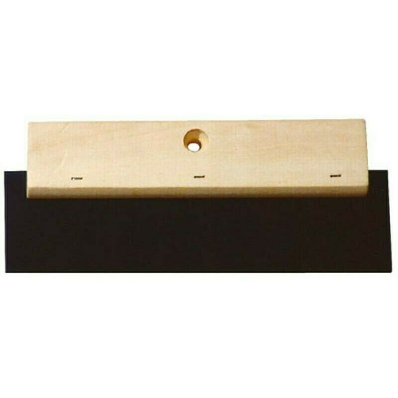 Drevená stierka s tvrdenou gumou 180 mm