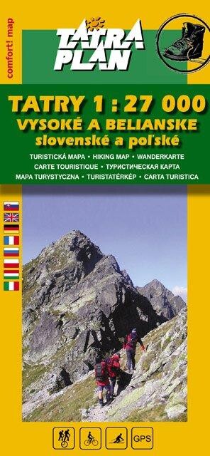 TATRAPLAN Vysoké a Belianske Tatry 1:27000 Veľkosť: Univerzálna veľkosť