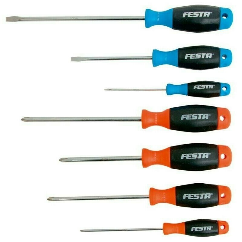 Sada skrutkovačov CrVa FESTA 7ks/bal.