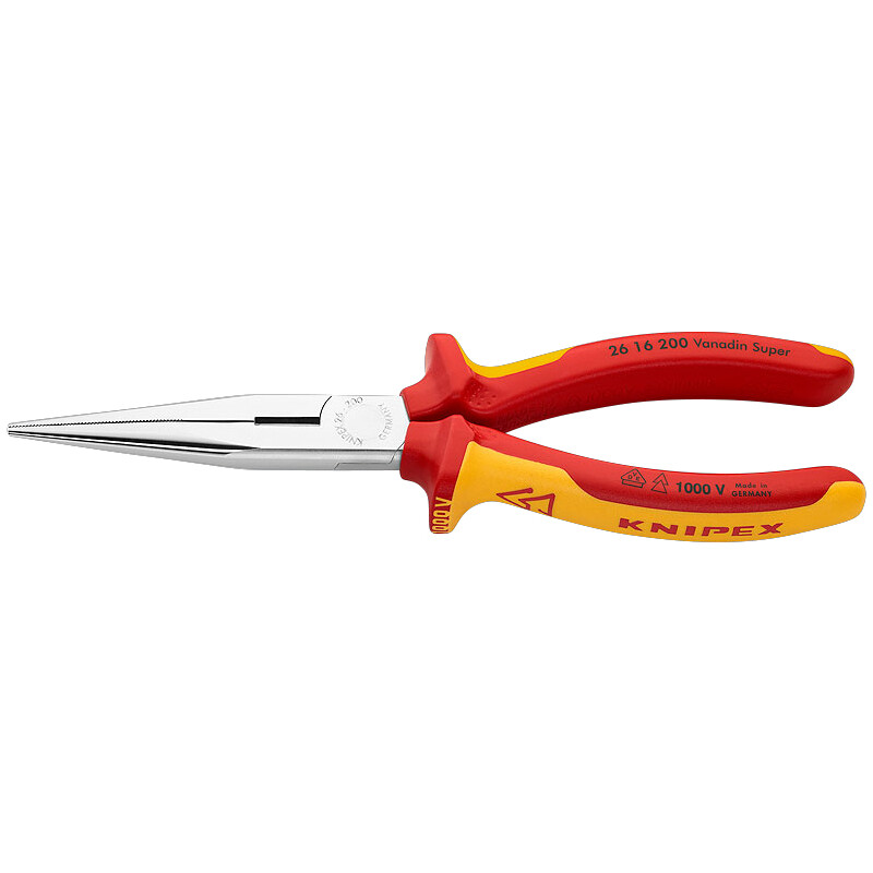 Kliešte pologuľaté Knipex VDE 200 mm
