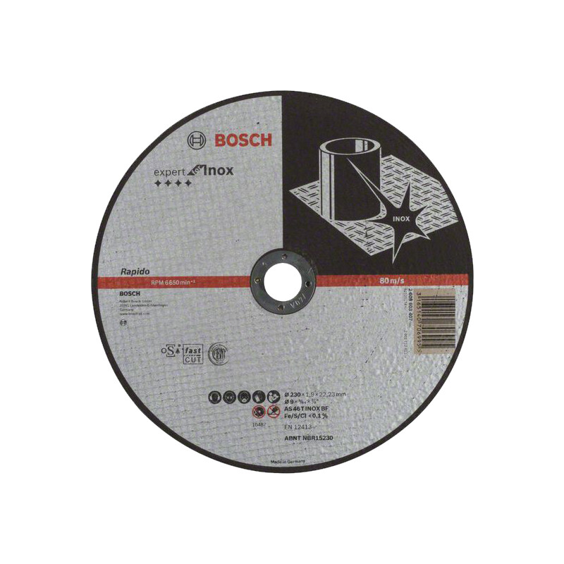 Kotúč korundový Bosch Expert for Inox 230×22,23×1,9 mm