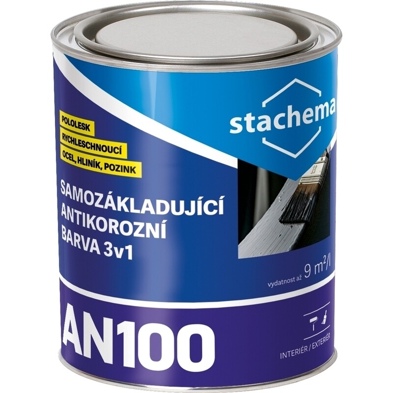 Náter antikorózny Stachema AN100 3v1 0,6 l RAL 9005