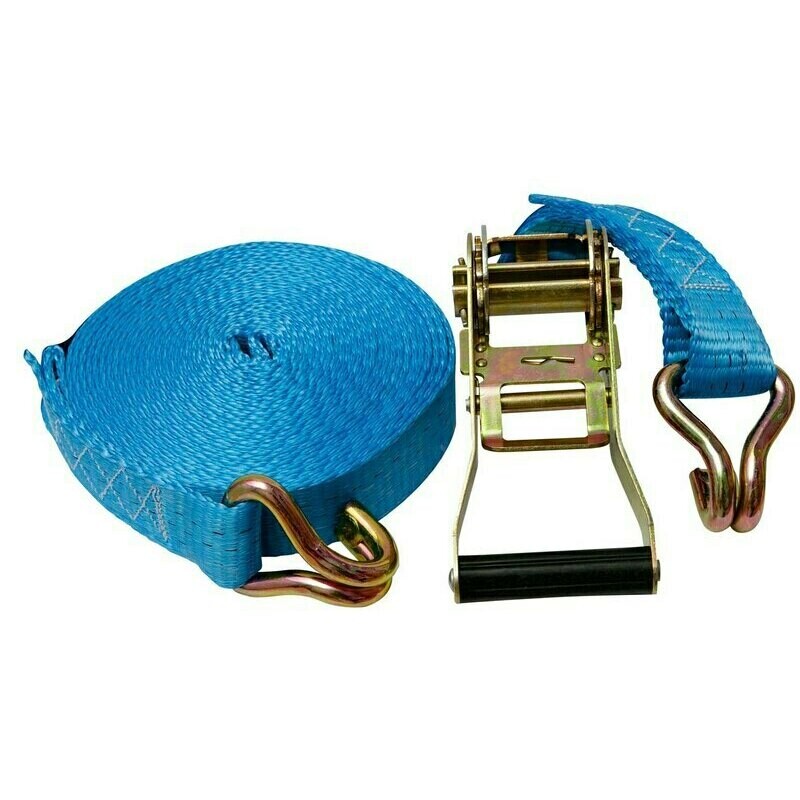 Upínací račňový pás s hákmi 6 m, 3000 kg