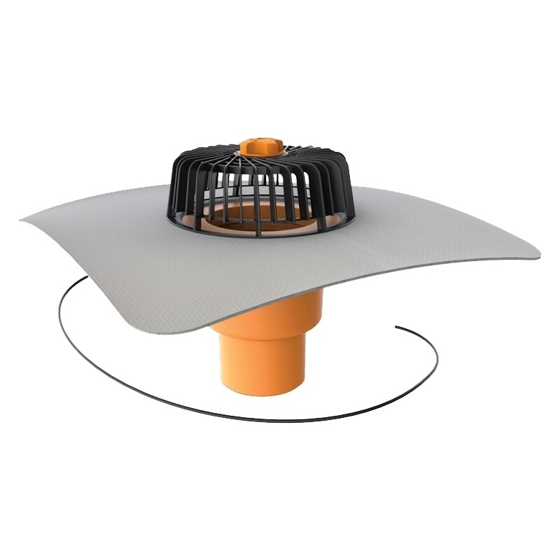 Vtok strešný zvislý vyhrievaný TOPWET TWE 125 PVC S