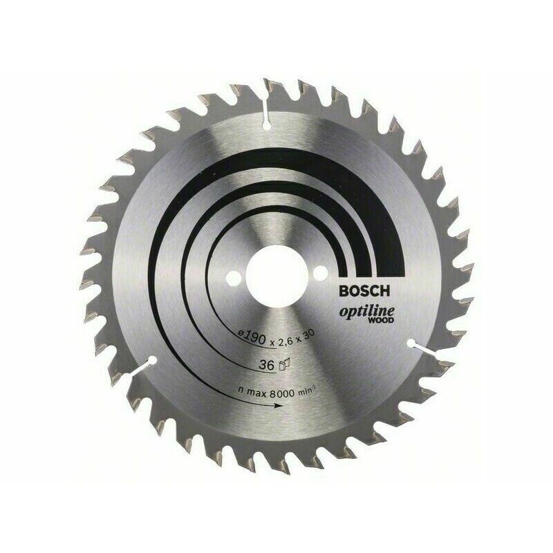 Kotúč pílový Bosch Optiline Wood 190×30×2,6 mm
