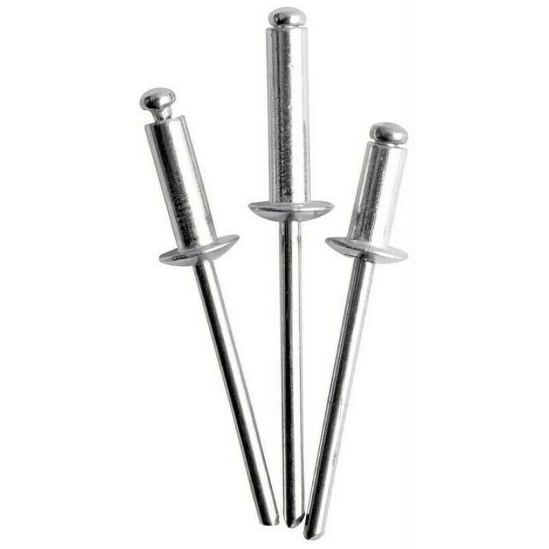 Hliníkové nity O 3,2 mm, l-6 mm, 50ks/bal.