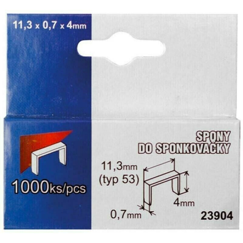 Spony 8 mm, box 1000ks/bal.